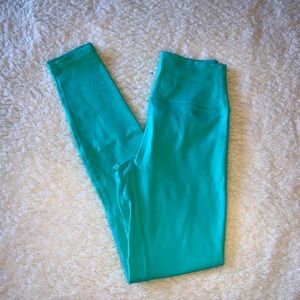 Til You Collapse Bright Blue Leggings